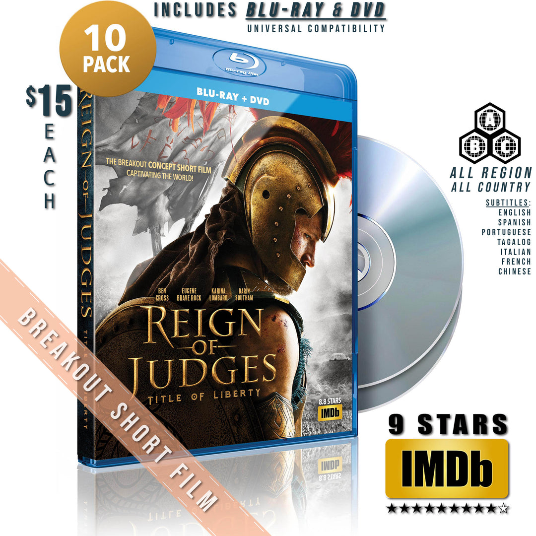 BLU-RAY + DVD (10-PACK) - NORMALLY $210!!